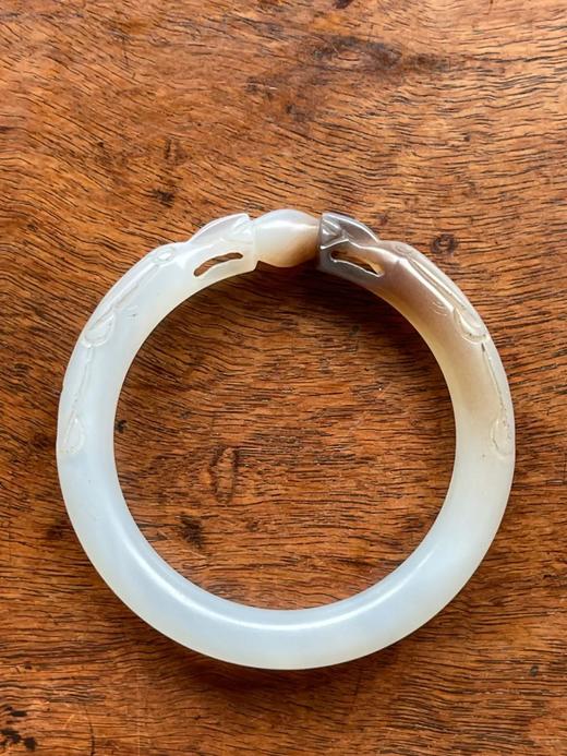 黑沁玛瑙巧雕双龙抢珠手镯，顺丰包邮 商品图0