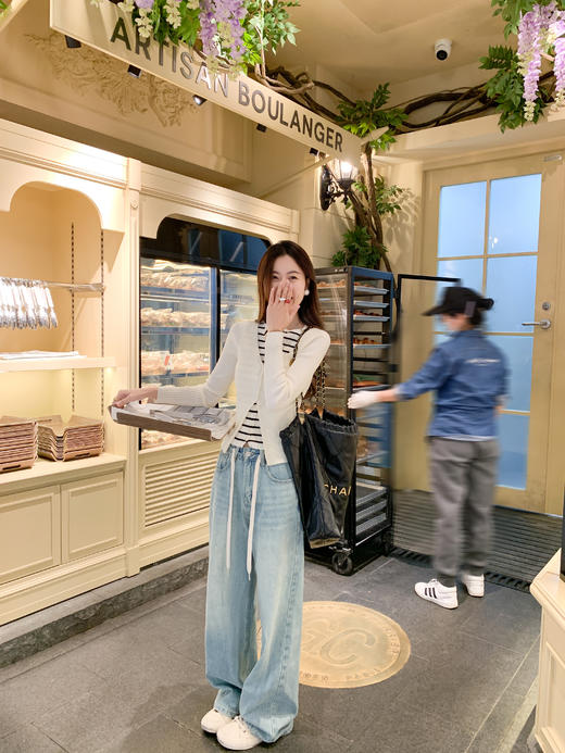 【129元任选2件】现货！条纹假两件针织衫 商品图6