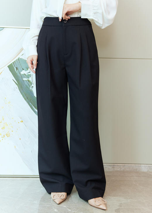 小众设计花边拼接直筒裤 商品图8