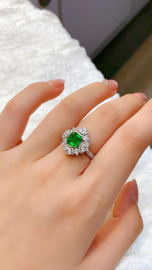 1.42ct 祖母绿戒指吊坠 商品图5