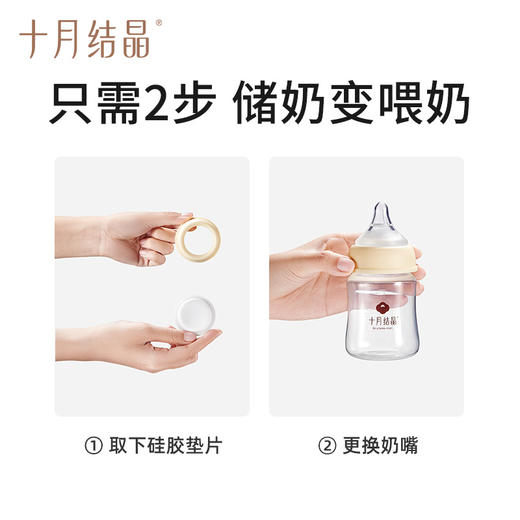 储奶瓶母乳保鲜瓶宽口径多功能婴儿存奶瓶pp集奶瓶150ml 商品图3