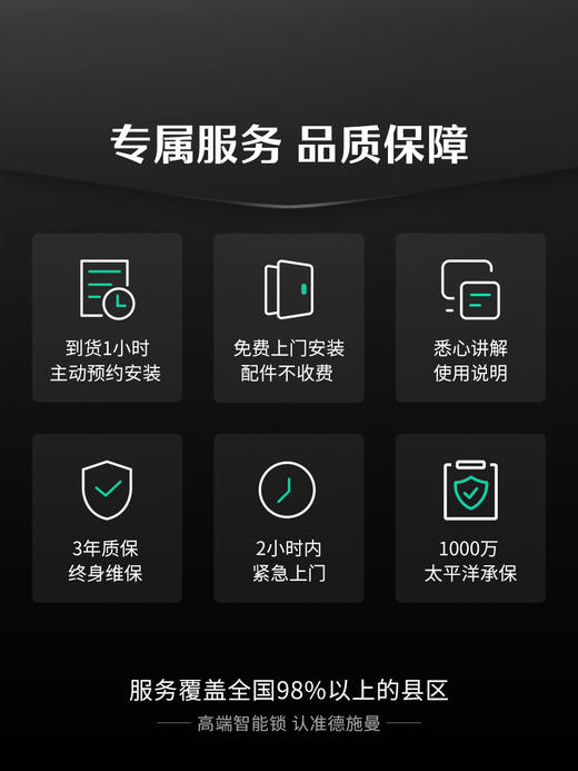 德施曼可视猫眼掌静脉大屏智能门锁密码锁智能锁大圣Q5MVPro 商品图3