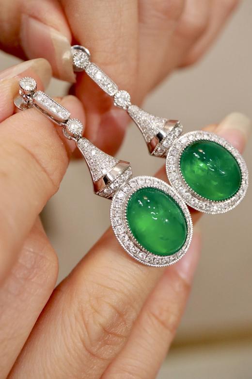 11.65ct 11.91g 祖母绿耳坠 商品图6