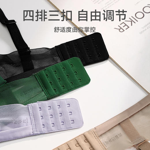芬腾大胸显小内衣女夏季超薄透气性感蕾丝上托防下垂软钢圈文胸罩 商品图4