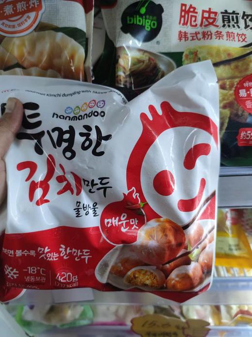 韩满都辣泡菜味水晶包420g 商品图0