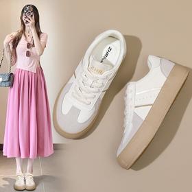 ZHR则则厚底德训鞋女百搭小白鞋2026夏季爆款软底透气运动鞋板鞋