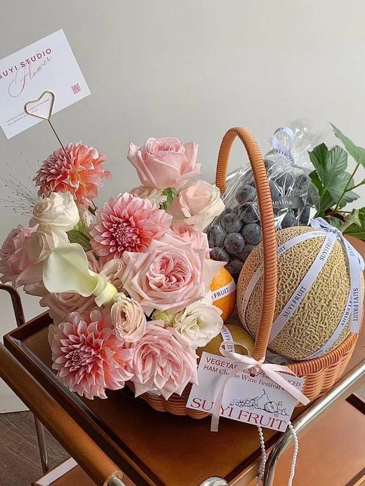 【藤编】水果花篮套二/鸡蛋月子花篮（大号34*26*34 小号31*24*29） 商品图7