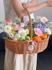 【藤编】水果花篮套二/鸡蛋月子花篮（大号34*26*34 小号31*24*29） 商品缩略图0