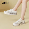 ZHR则则厚底小白鞋女2024夏季新款松糕底增高板鞋透气运动休闲鞋 商品缩略图6