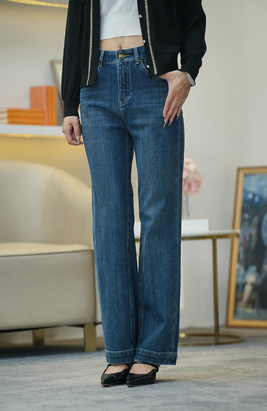 【内购不退换】【蓝S1】臣禾【窄版】直筒四面弹牛仔裤JZ243060458 商品图9