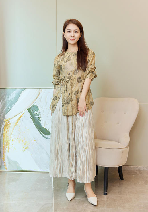 繁花似锦｜清冷斜襟系带上衣 商品图3