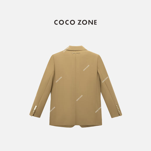 COCO ZONE 秋季复古翻领西装外套气质单排扣上衣CC2C1403 商品图1