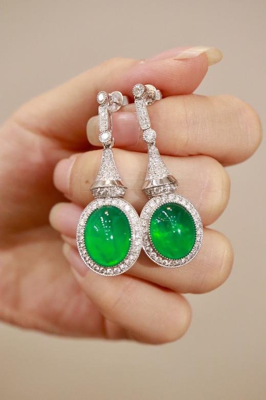 11.65ct 11.91g 祖母绿耳坠 商品图0