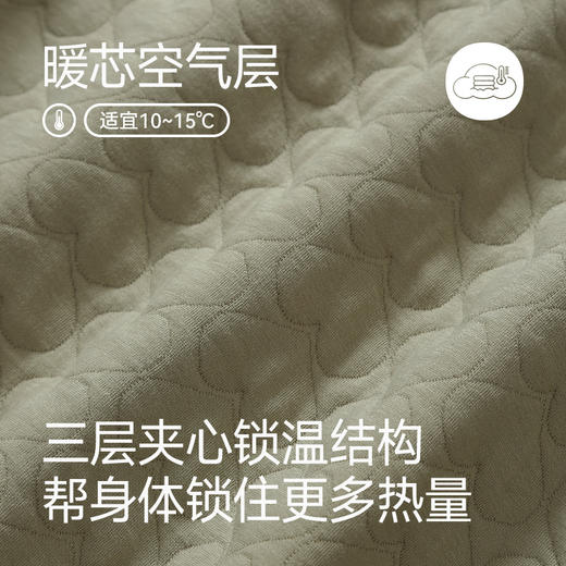芬腾女士睡衣秋冬季空气棉夹层纯棉长袖套装春秋宽松加大码家居服 商品图1
