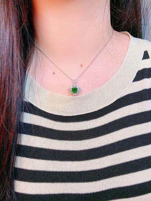 1.42ct 祖母绿戒指吊坠 商品图4