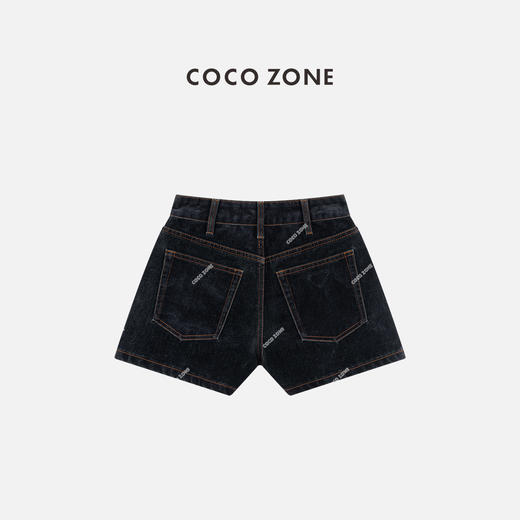 COCO ZONE 时尚显瘦牛仔短裤气质通勤休闲裤子CC1C1851 商品图1