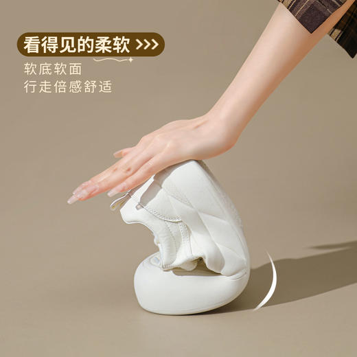 ZHR休闲鞋女2024春秋新款萌趣大头休闲鞋ins百搭面包鞋女 商品图3