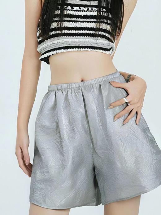 6.30清仓（NO退，能接受拍） [ 米蝎尔 ]商场品牌9022-100%醋酸短裤-喜出 商品图0