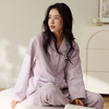 芬腾睡衣女春秋季纯棉针织空气夹棉长袖长裤开衫全棉家居服套装 商品缩略图1