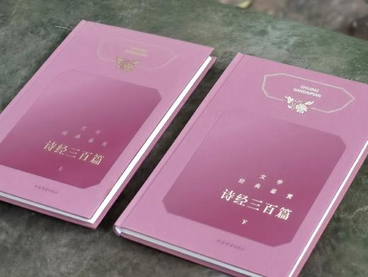 《文学经典鉴赏：诗经三百篇》，精装，全2册，上海辞书出版社文学鉴赏 辞典编纂中心编，上海辞书出版社2020年一版，定价88，售价35元。 商品图0