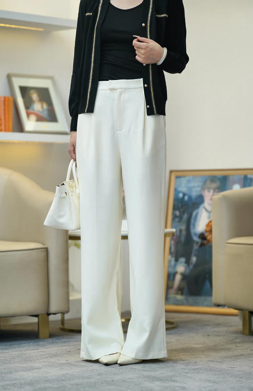 【内购不退换】【黑L2白L1】臣禾休闲直筒裤K203060408 商品图4