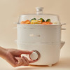 小熊（Bear）煮蛋器电蒸锅多功能锅家用电煮锅4L多用途锅双层蒸笼DZG-D40E1米黄色 商品缩略图2