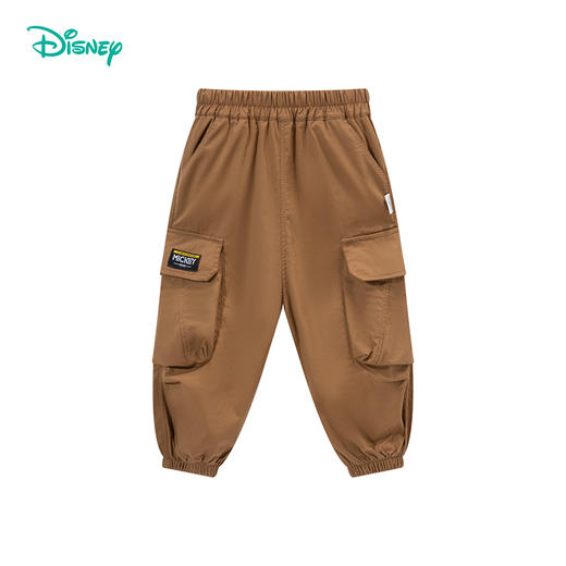 迪士尼童装男童工装酷潮酷帅气长裤春秋款米奇宝宝运动休闲长裤ZD3DK024 商品图4