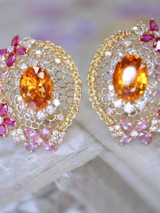 3.56ct 8.62g 芬达石耳环 商品图1