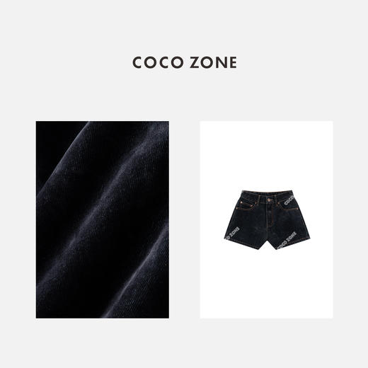 COCO ZONE 时尚显瘦牛仔短裤气质通勤休闲裤子CC1C1851 商品图2