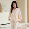 芬腾纯棉睡衣女士长袖秋季舒适休闲宽松开衫可爱家居服套装春秋款 商品缩略图2