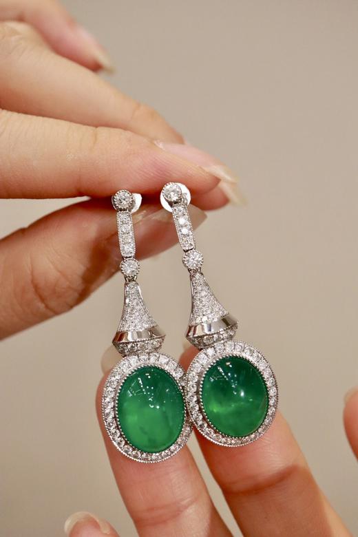 11.65ct 11.91g 祖母绿耳坠 商品图2