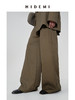HIDEMI 沙漠枯米黄色中高腰阔腿长裤西裤 商品缩略图6