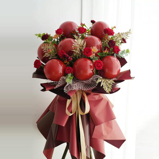 红色活力款开业篮——开业花篮高端乔迁庆典商务用花|北京5环内免费送花上门 商品图0