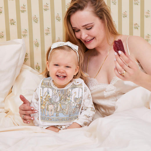 法国Atelier Choux双面印花围兜围嘴大号口水巾 天然棉 柔软舒适透气 18个月-3岁 商品图1