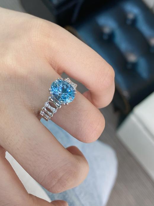 2.60ct 4.8g 海蓝宝戒指 商品图3