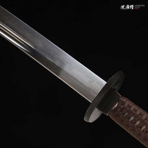 沈广隆雁翎刀 龙泉沈广隆传统一体刀剑  手工刀剑 花纹钢 未开刃 商品图10