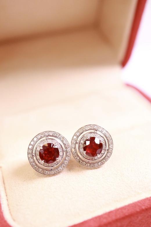 1.45ct 红宝石耳钉 商品图6