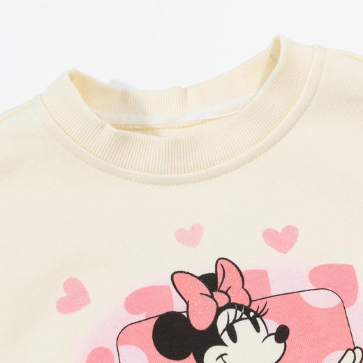 迪士尼童装女童套头卫衣2024秋季新款甜美米妮爱心印花宝宝衣服ZD3DS011 商品图3