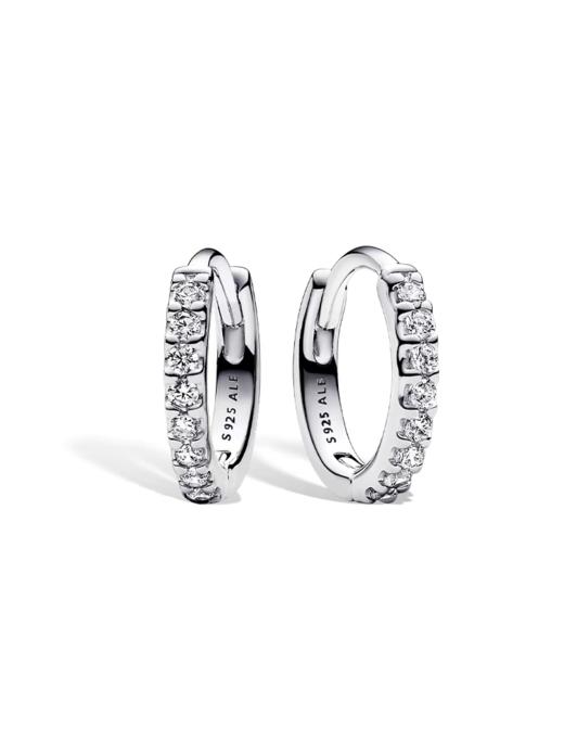 潘D拉纯银镶钻小耳环 商品图3