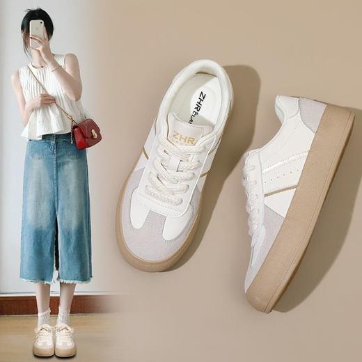 ZHR则则厚底德训鞋女百搭小白鞋2026夏季爆款软底透气运动鞋板鞋 商品图6
