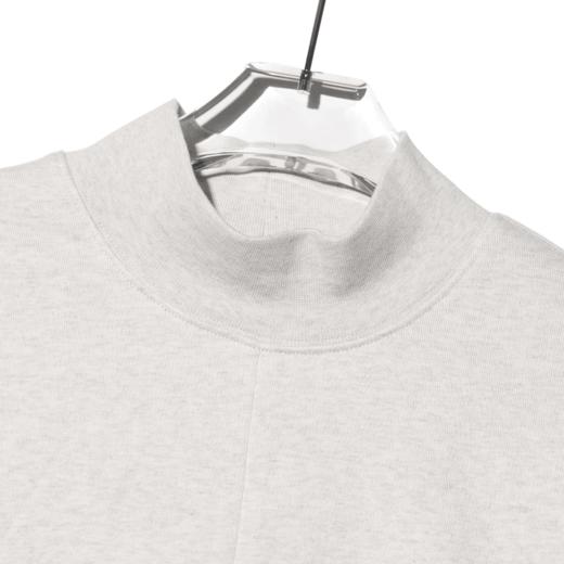 WY135秋季男上衣长袖时尚百搭宽松圆领半高领纯色男女同款卫衣 商品图2