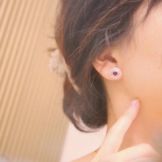 1.45ct 红宝石耳钉 商品图7