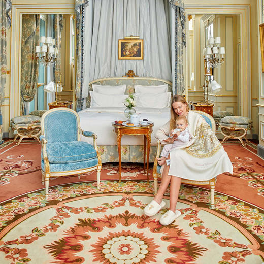 Atelier Choux 法国轻奢艺术羊绒四季盖毯70*120cm+同款包巾100*100cm 婴幼儿毯儿童被子成人披肩 | 50%羊毛 50%羊绒 商品图8