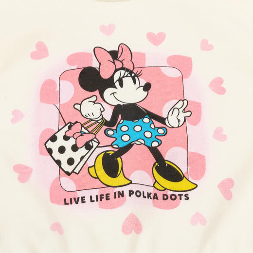 迪士尼童装女童套头卫衣2024秋季新款甜美米妮爱心印花宝宝衣服ZD3DS011 商品图4