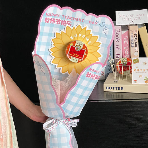 【新】方格子包装纸-致美丽的老师（15张/包) 商品图4