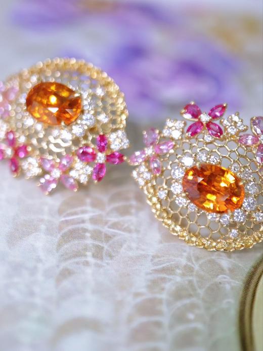 3.56ct 8.62g 芬达石耳环 商品图4