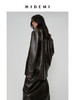 HIDEMI 【吴千语同款】甄选复古水洗擦色感环保蛋白皮工装感立体大口袋西装外套皮衣 商品缩略图8