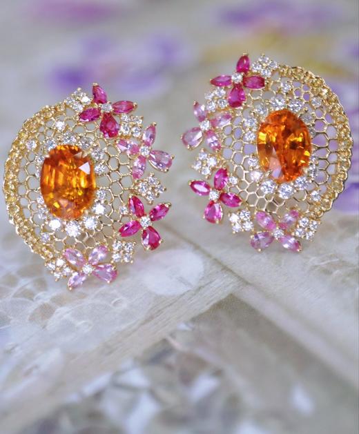 3.56ct 8.62g 芬达石耳环 商品图2