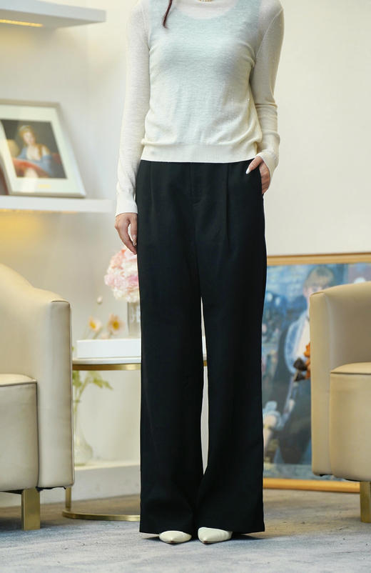 【内购不退换】【黑L2白L1】臣禾休闲直筒裤K203060408 商品图0