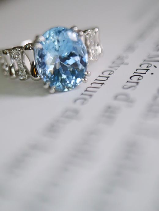 2.60ct 4.8g 海蓝宝戒指 商品图1